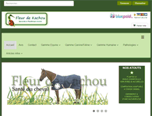 Tablet Screenshot of fleurdekachou.com